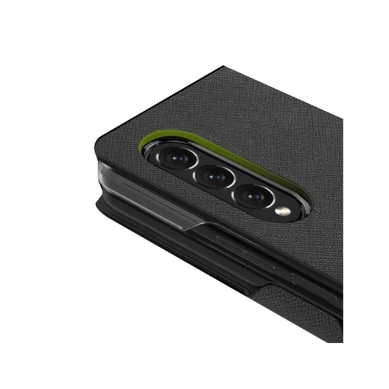Cover Samsung Z Fold 3 Bonnet Diary Flip Case Araree - Black
